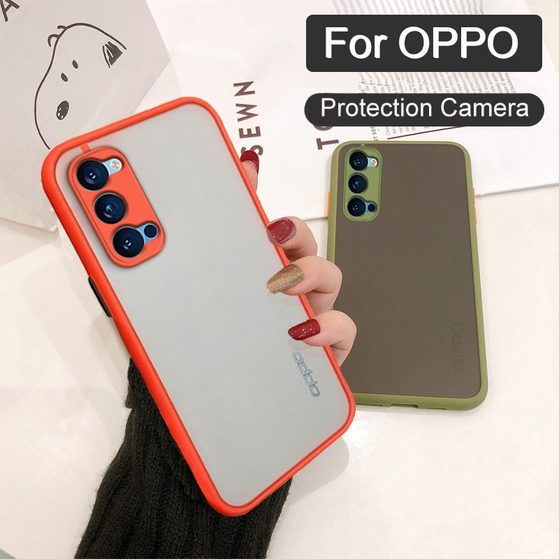 Pelindung Kamera Bumper Phone Case untuk OPPO Reno 4 4G