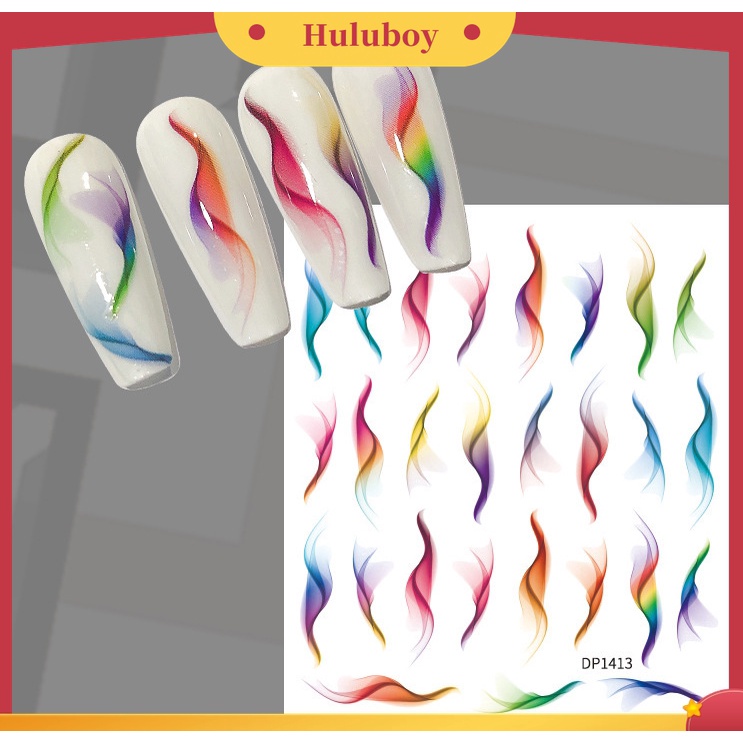 Huluboy Huluboy♡ Stiker Kuku Efek 3D Gaya Jepang Untuk Manicure
