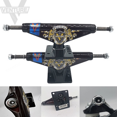 Truk Skateboard Bentuk V Bahan Aluminum Alloy Ukuran 139mm