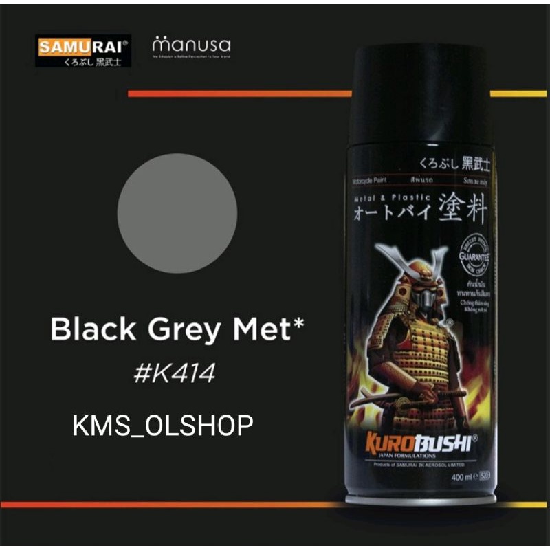 Pylox Samurai #K414* Black Grey Met/Samurai Paint #K414 Black Grey Met