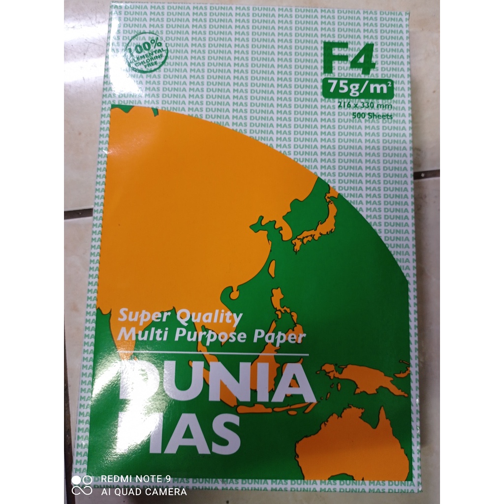 Kertas foto copy F4 75g Dunia Mas