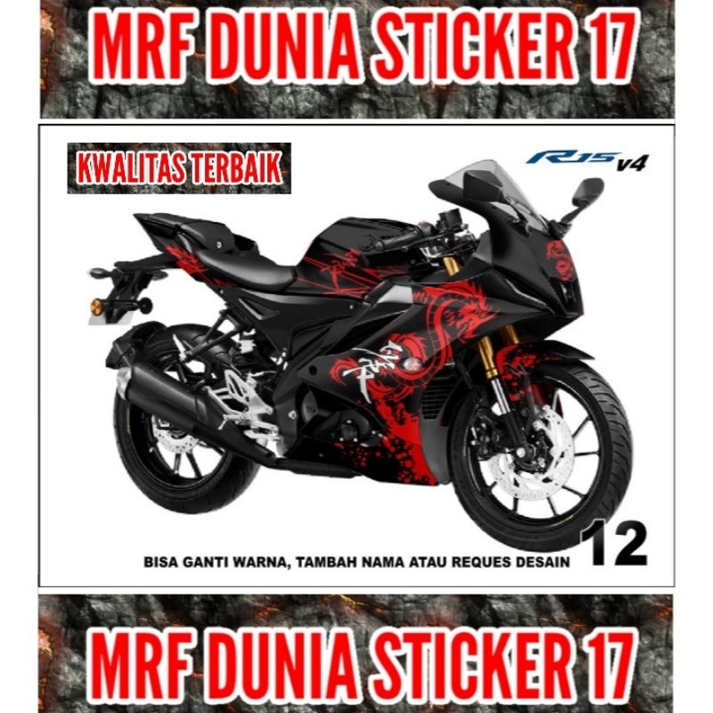 Sticker decal R15 V4 Full Body  Decal Motor R15 V4 Sticker Motor R15 V4 Decal Sticker Motor R15 V4 m