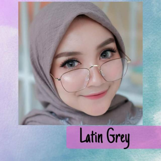 ORIGINAL Softlens Latin 3T 3 Tones Gray Grey Brown Blue Tosca Green Soft Lens Murah Minus Soflens