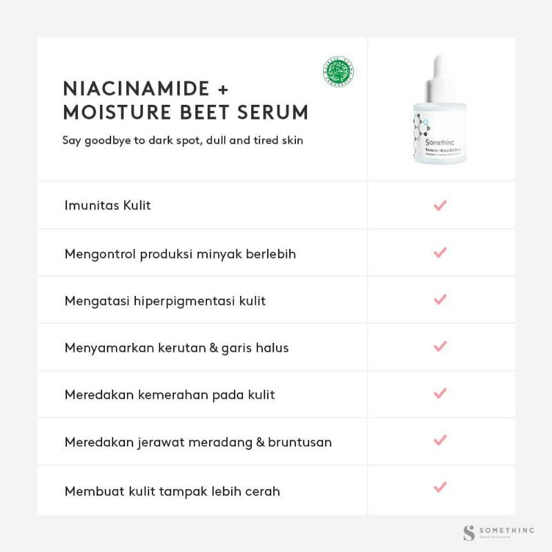 [BPOM] Somethinc Niacinamide + Moisture Beet  | Niacinamide + Sabi Beet Max | Niacinamide Barrier