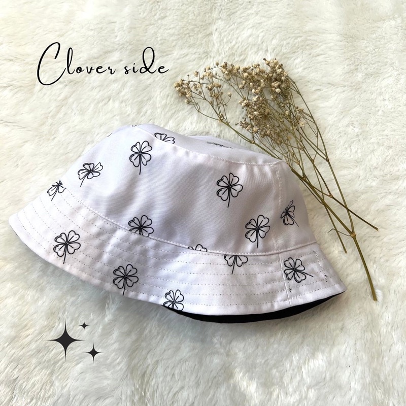 Topi bucket hat / bucket hat motif / bucket hat bolak balik / lylia doodwear