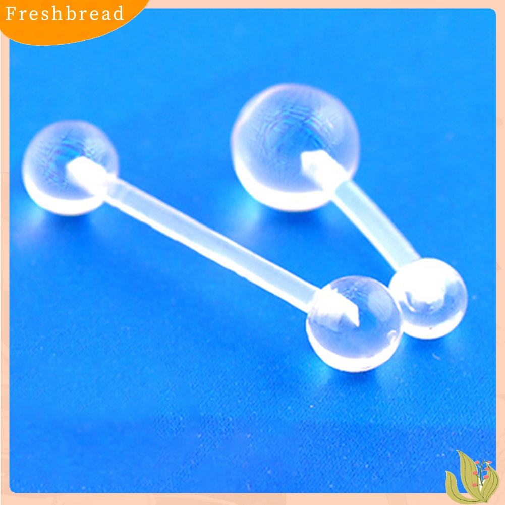 【Fresh】❀6Pcs/Set Belly Ring Barbell Eyebrow Lip Tongue Stud Nose Ring Body Piercing