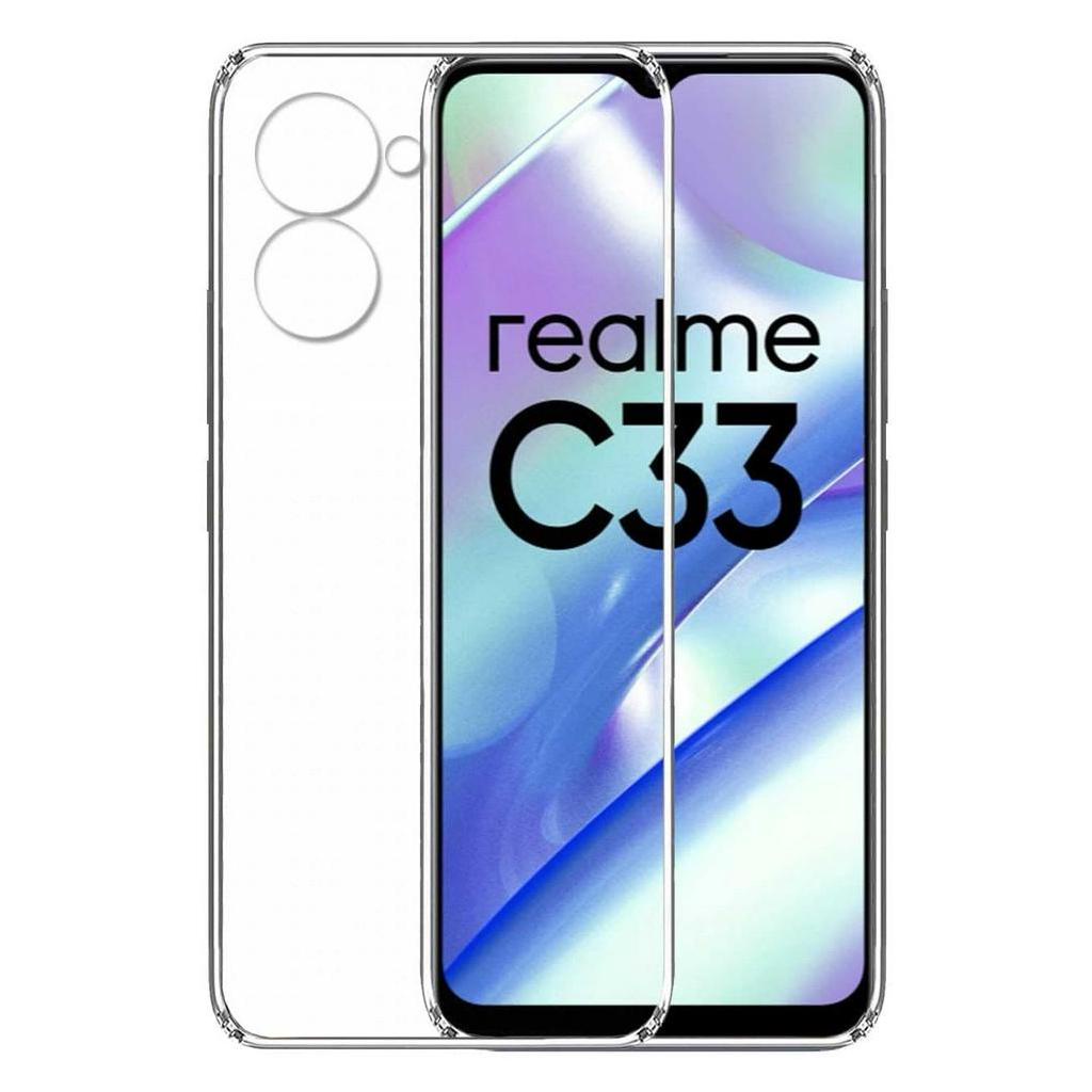 Case REALME C33 Casing Clear HD KETEBALAN 2MM BENING TRANSPARAN TPU Premium Softcase