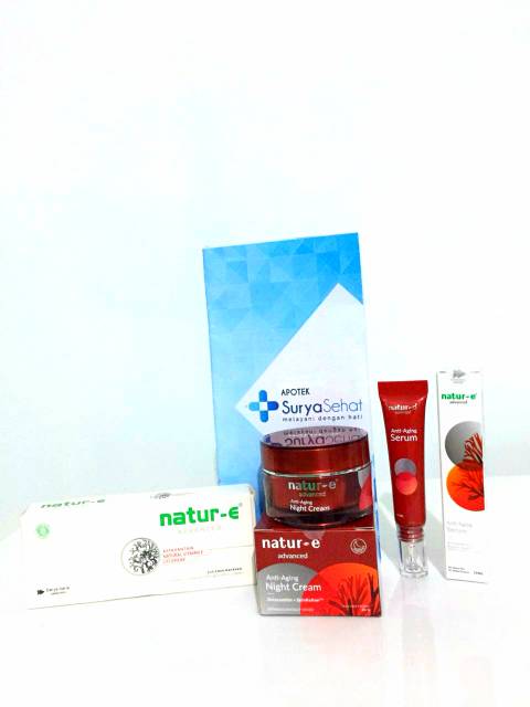 Natur-E Advanced Anti Aging Face Series 3 in 1 (serum, Day/Night, Kapsul)