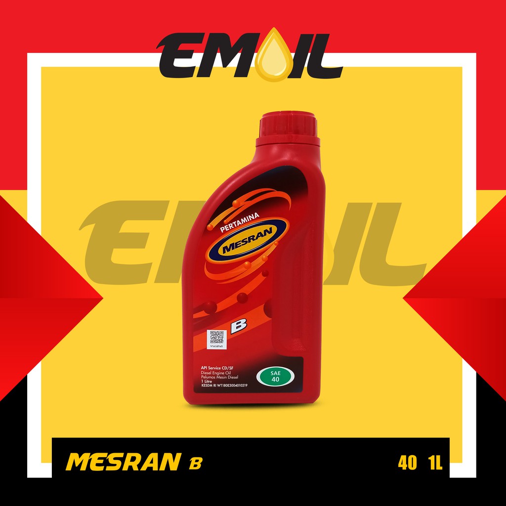 Oli pertamina mesran B sae 40 galon 1 liter