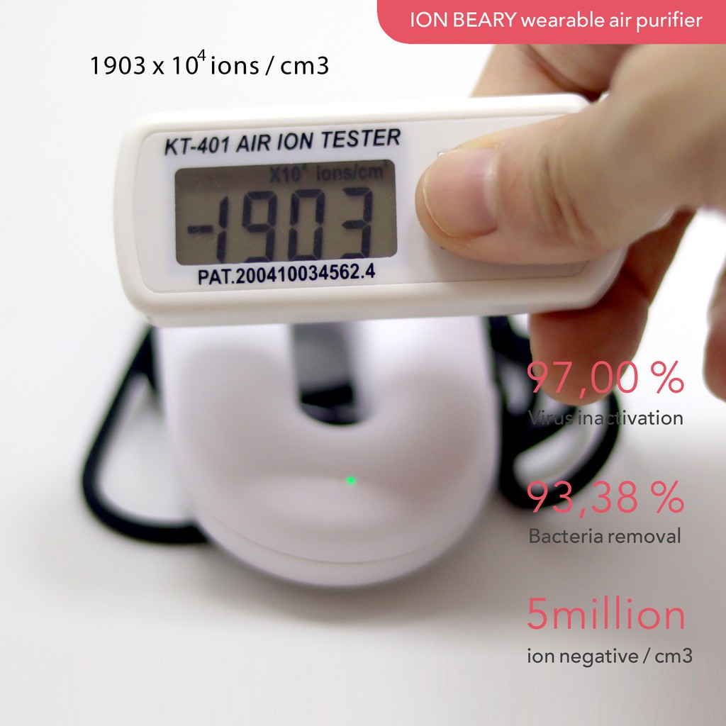 Kalung Air Purifier Kini Portable Kids ION Negative PM 2.5 Anti Polutan &amp; Virus Aman untuk Anak &amp; Dewasa ionizer ioniser pembersih udara ion negatif virus bakteri alergi alergen pm 2.5 2,5 polusi personal baby kids bayi anak dewasa garansi awet mobil