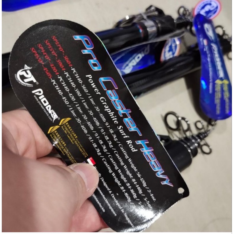 joran pionner surf pantai pasiran pro caster heavy 420 450