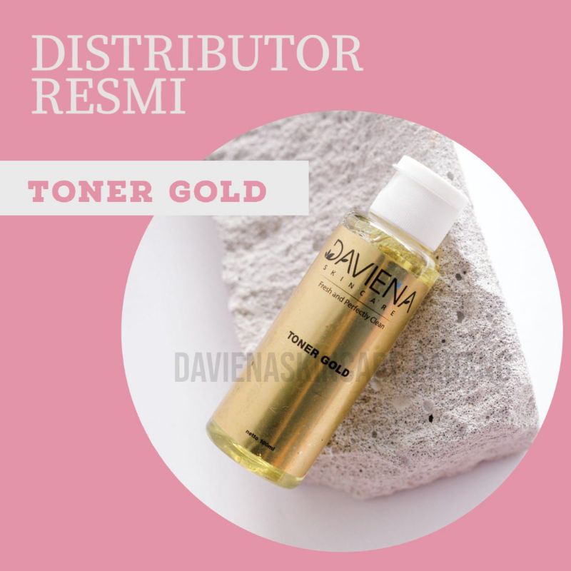 Daviena Skincare Toner Gold | Distributor daviena | davienaskincare
