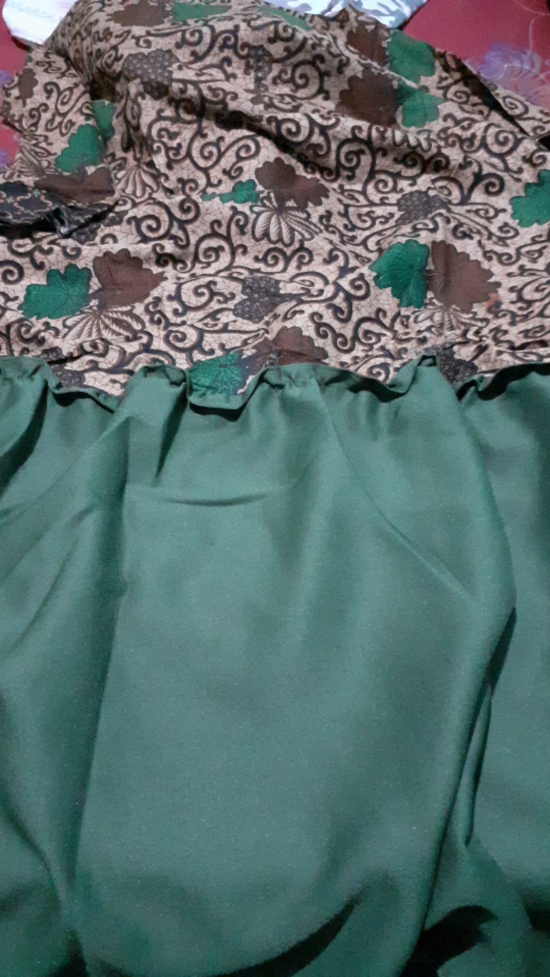 Gamis Batik Manggar,sekar,padi,kubis,kupu,daun,seno,cantik Gamis Modern Pekalongan Best Seller