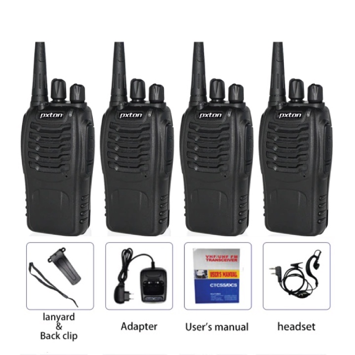 Bisa COD 1 Pasang Radio HT Walkie Talkie Single Band 16CH UHF - PXTON BF-888S