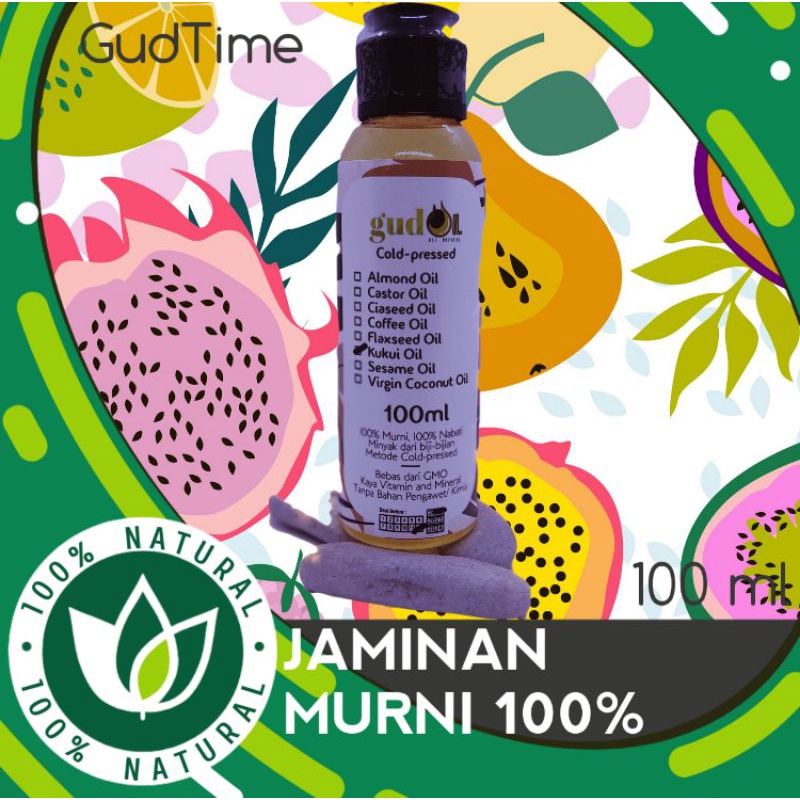 Pure Kukui Nut Oil/ Minyak Kemiri Murni 100% Cold Pressed