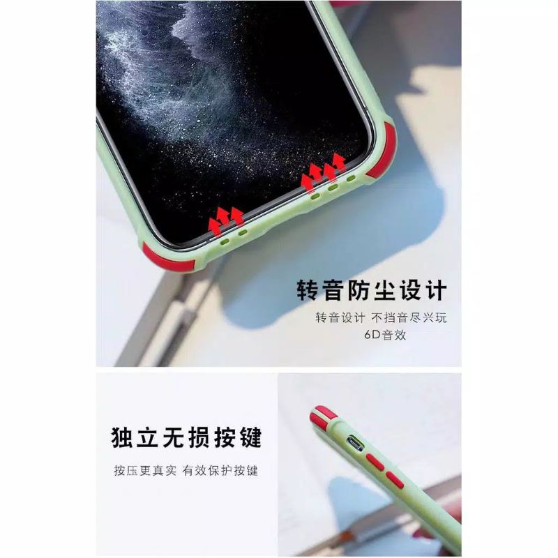 Softcase Macaron Crack XIAOMI REDMI 9/9C/9T/9 POWER/REDMI NOTE 9/9T/10 4G/10S/10 PRO