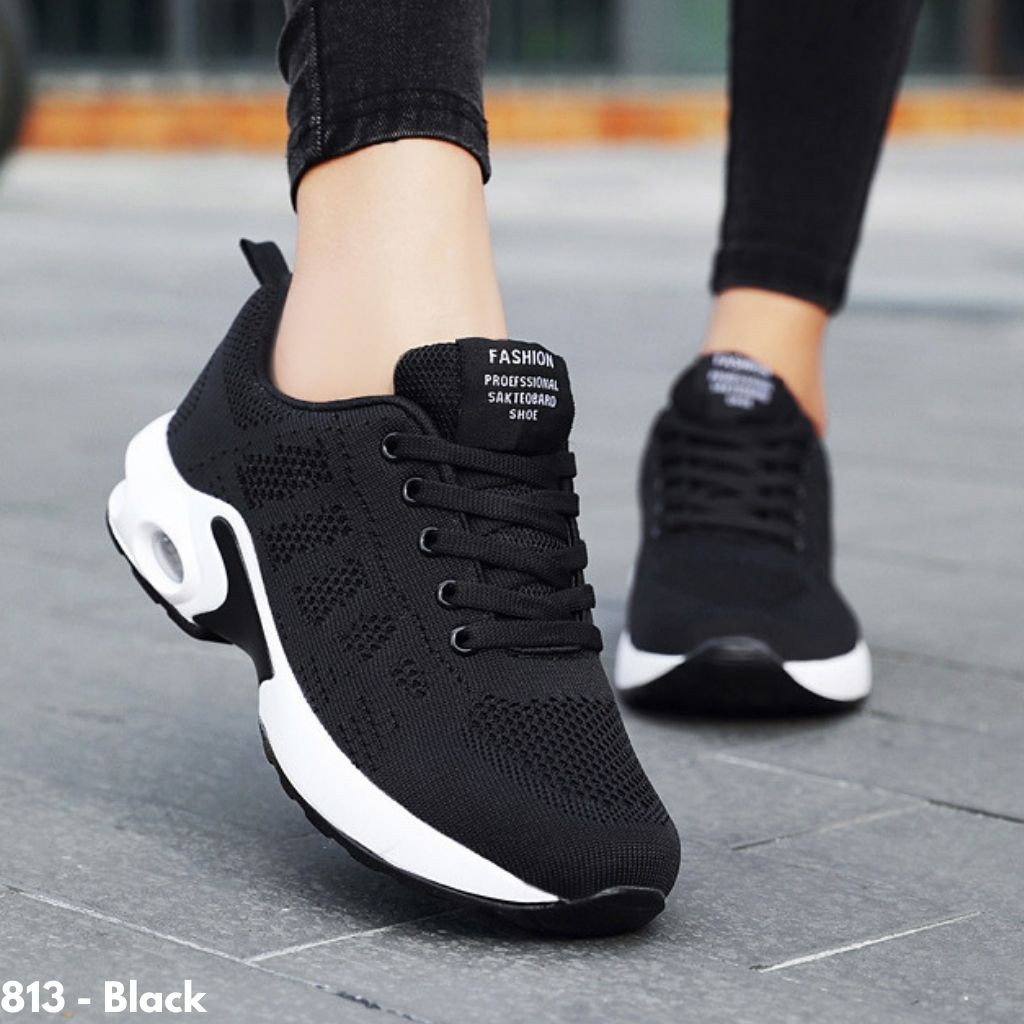 Gypsy - Double Bounce Sepatu Sneakers Runner Wanita Slip On Import Sport Nyaman Olahraga Ringan X813