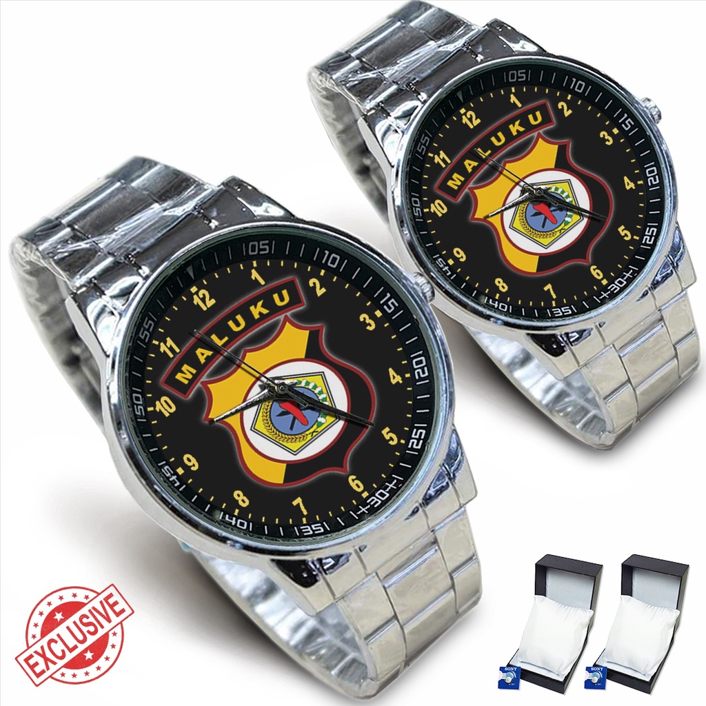 Jam Tangan Rantai Couple POLDA MALUKU (Keren)