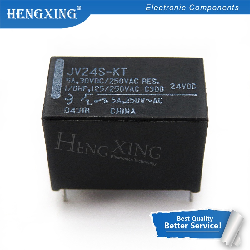 10pcs Power Relay JV12S-KT JV24S-KT JV12-KT JV24-KT 4Pin 5A30VDC / 250VAC 12v Dc