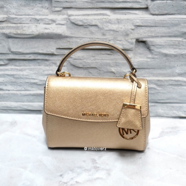 Michael Kors Ava XS Crossbody (Pale Gold)
