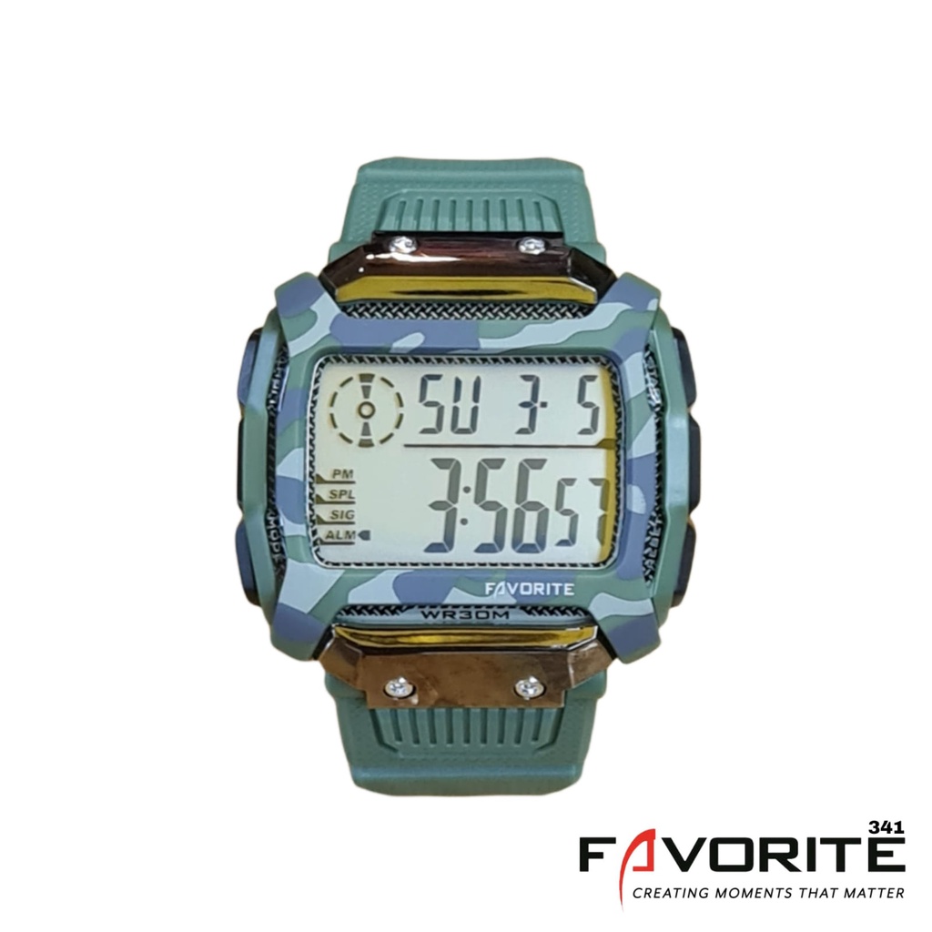 jam tangan Pria FAVORITE F341 Original (water resist 3 ATM ) anti air/tahan air