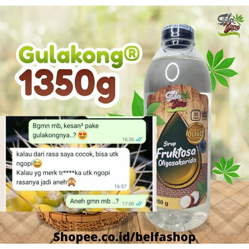 

Gulakong Gula Cair Sehat Gula Diet Aman Penderita Diabetes Dan Anak Autis 1350gram