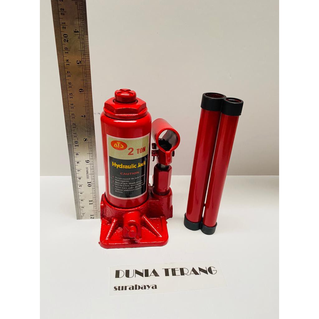 Dongkrak Botol ATS 2Ton - Dongkrak Mobil 2 Ton - Hydraulic Jack 2T