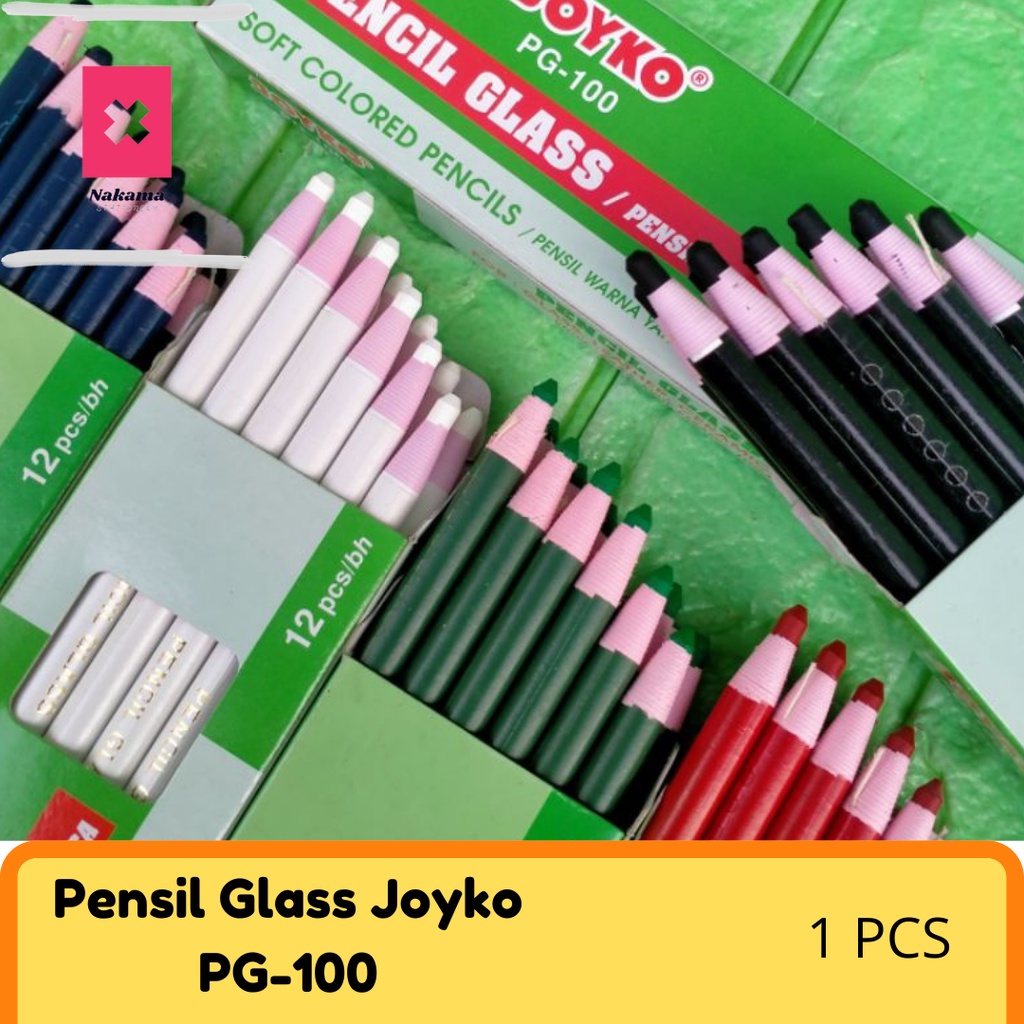 

Pensil Kaca Joyko Pencil Glass PG-100 Pensil Arang Pensil Kapur Dematograf