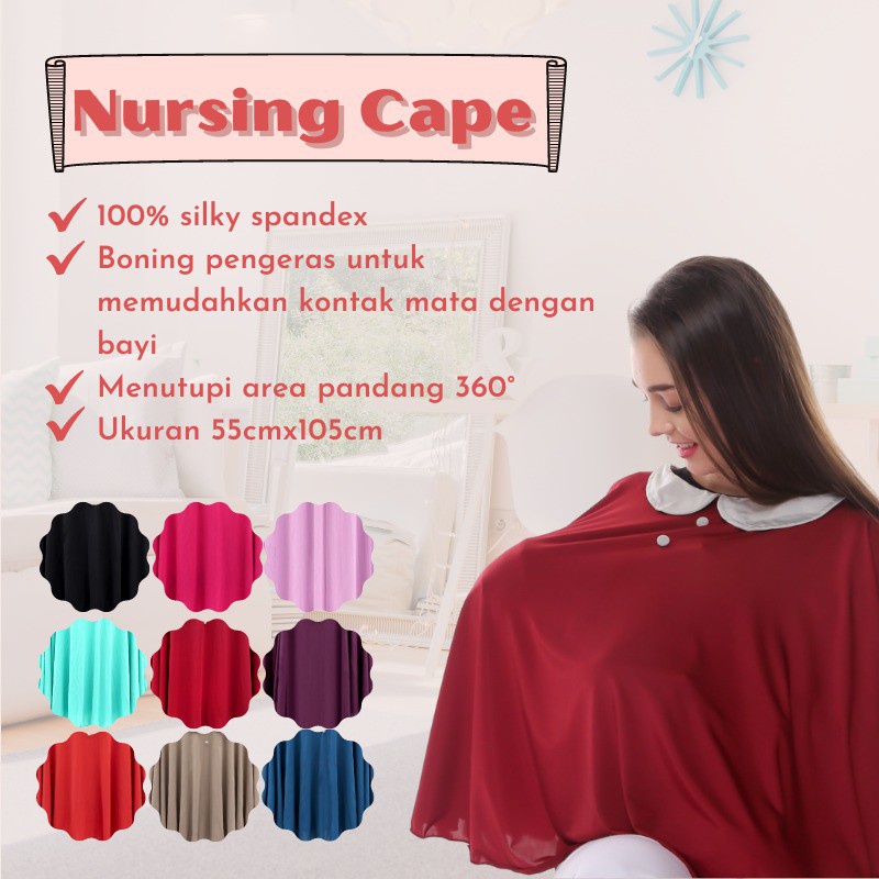 (FREE GIFT) Nursing Cover Cape Cuddle Me CuddleMe | Apron Penutup Menyusui