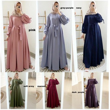 Gamis Stella Maxi Dress Wanita Terbaru COD-8