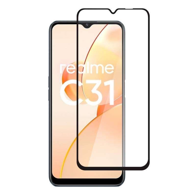 Tempered glass realme 5/ 5i/C3/C11/C12/C15/C20/C21/ C25/C30/ C31/ C35/ C55/ C53 Antigores Realme Full Screen