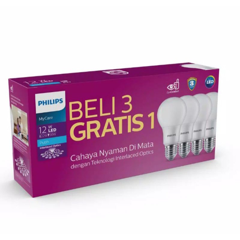 Multipack MyCare LedBulb 12 Watt PHILIPS