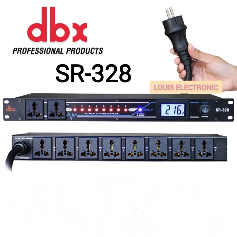 Power Sequencer Controller DBX SR328 SR 328 10 Channel with LCD Display