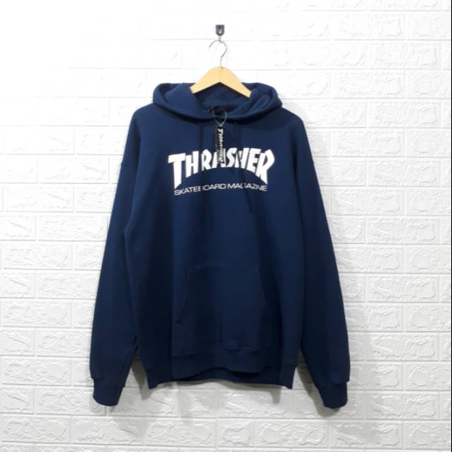 HOODIE THRASHER BLUE NAVY
