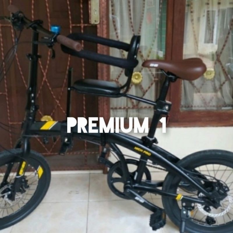 Boncengan depan sepeda lipat/ boncengan sepeda MTB/boncengan sepeda anak depan