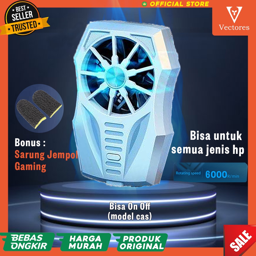 [ORIGINAL] Alat Pendingin Kipas Cooler Handphone HP Untuk Gaming Cooling Fan Smartphone Sejuk Dingin