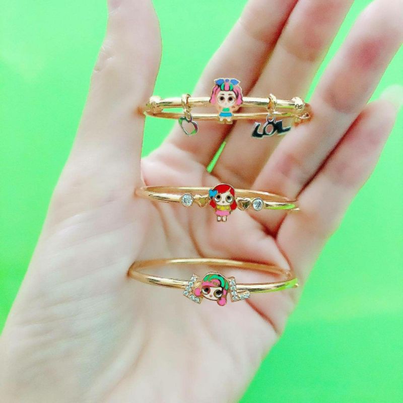 Gelang bangle anak LOL YT kadar 375