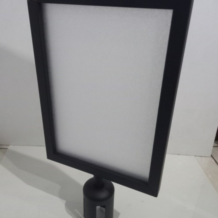 

Sign Board Frame A4 Potrait Signage Stainless Papan Tiang Antrian