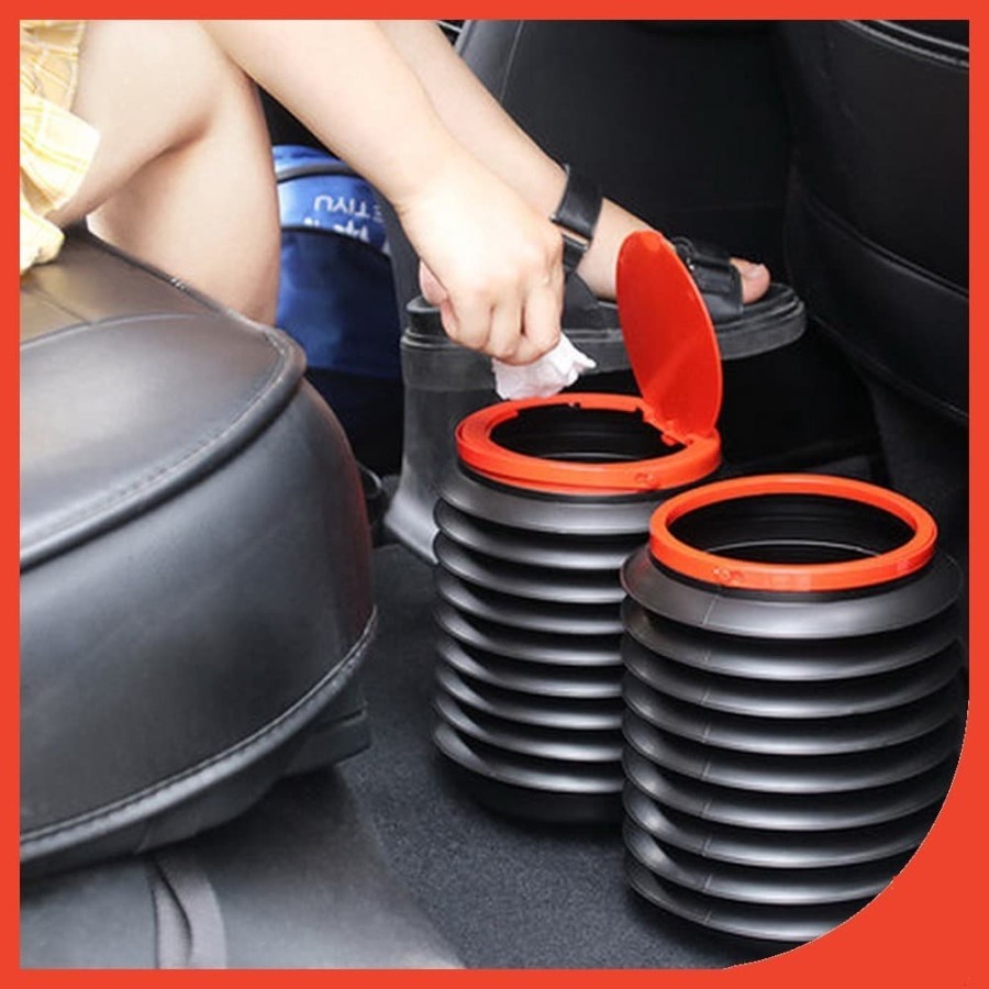 Car Accesories Folding Trash Can Foldable Tempat Sampah Mobil Lipat Multifungsi