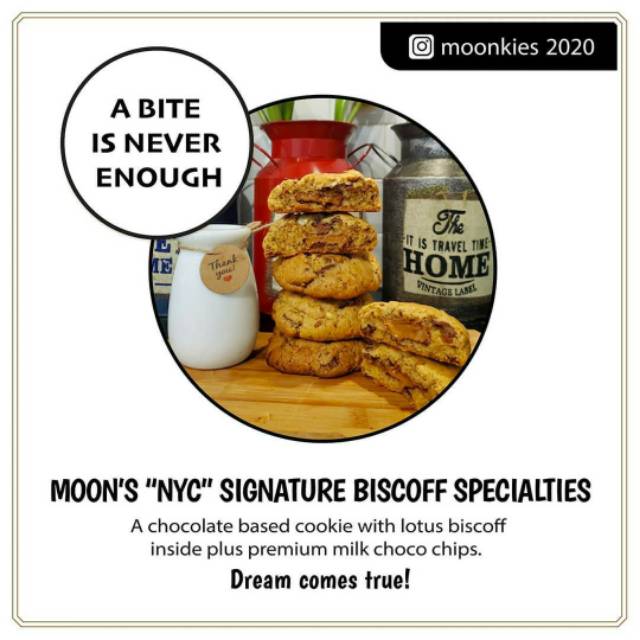 

Lotus Biscoff Cookies - Moon's NYC Signature