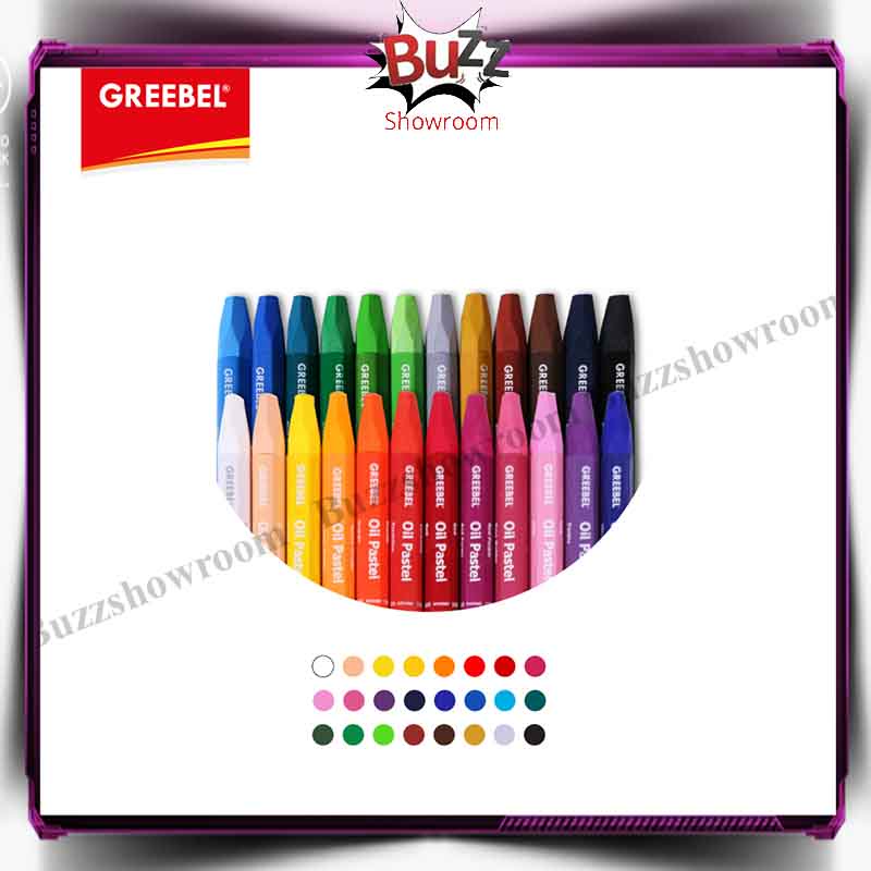 Kids Oil Pastel Crayon Greebel 24 warna krayon mini Anak 24w