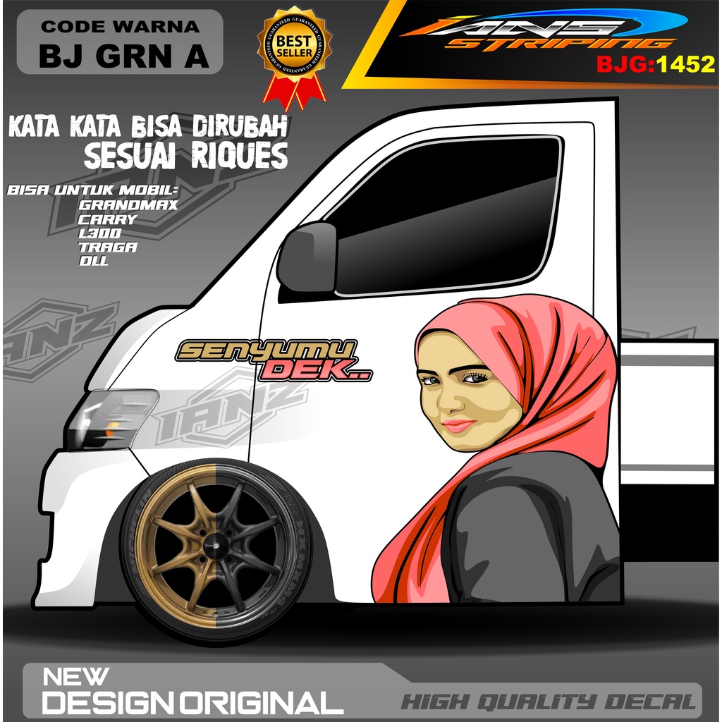 STIKER DECAL PINTU CARRY / DECAL PINTU L300 / STIKER MOBIL PICK UP