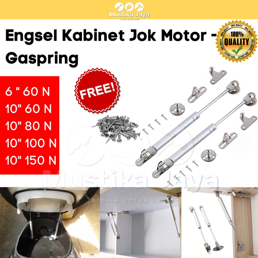 Gas Spring Gaspring Taco Engsel Kabinet Besi Push Hidrolis Pintu Kitchen Bukan Huben