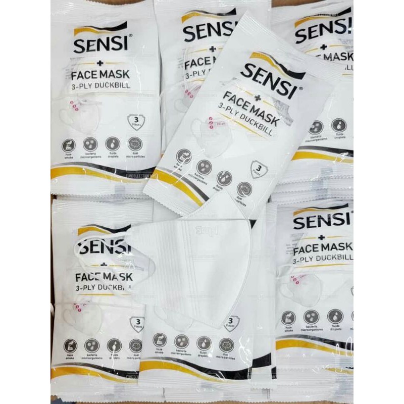 Masker Sensi Duckbill isi 3pcs kemasan pabrik ORIGINAL
