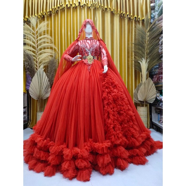 BIG SALE GAUN PENGANTEN/GAUN BARBY BELIMBING/WEDING DRES/KEBAYA AKAD/BUSANA PENGANTEN/BALL GAUN