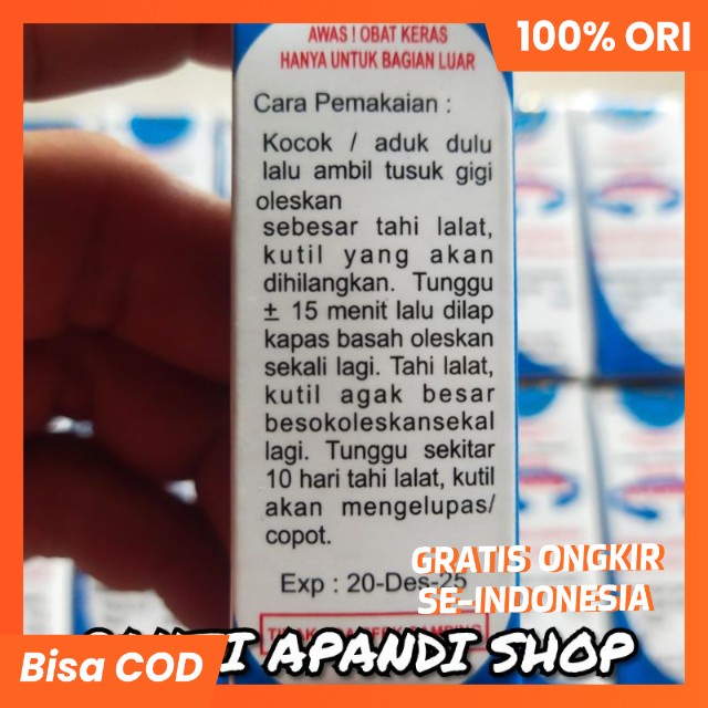 [ORIGINAL100% BPOM] SWISS PARIS LOTION PENGHILANG KUTIL DAN TAHI LALAT