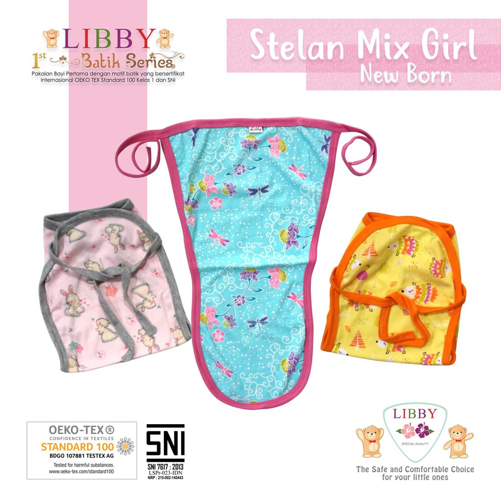 POPOK Bayi Tali LIBBY Motif (3 pcs)