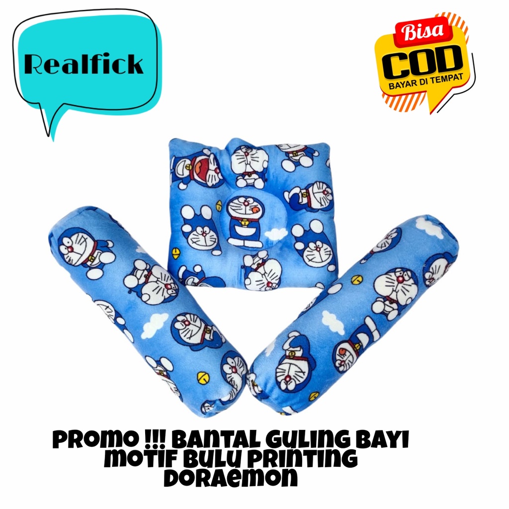 PROMO BISA COD!!!BANTAL GULING BAYI  MOTIF DORAEMON BAHAN BULUPRINTING / MURAH /BANTAL GULING ANTIPEYANG LUCU DAN BERKUALITAS