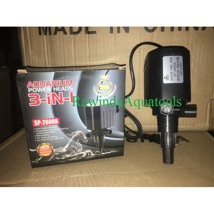 Aquarium Power Heads SPA SP-2600A Pompa Aquarium Celup Water Pump