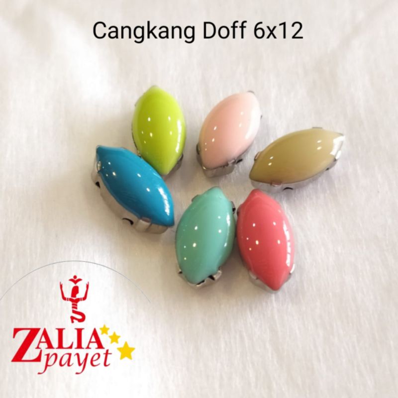 Cangkang Doff 6x12 Bentuk Daun Payry Diamond Cangkang - Zalia Payet